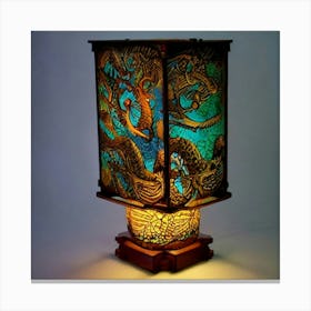 Dragon Lamp Canvas Print