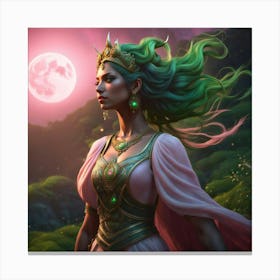 moon princess Canvas Print