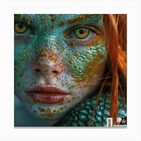 Lizard Girl Canvas Print