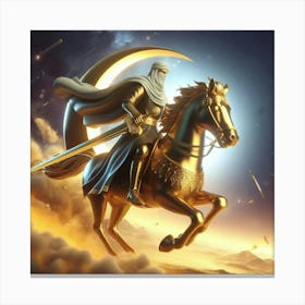 Knight Of The Moon Canvas Print