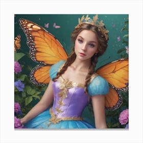 Butterfly Princess 1 Canvas Print