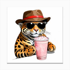 Tiger Drink Canvas Print