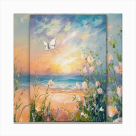 Sunset At The Beach 6 Canvas Print