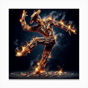 Fire Dancer Canvas Print