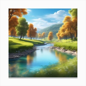 Landscape Painting 220 Canvas Print