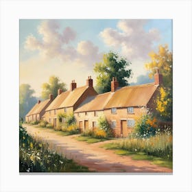 Country Cottages 2 Canvas Print