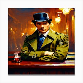 Man In A Top Hat Canvas Print