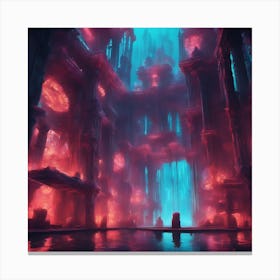 Underwater Palace 8 Canvas Print