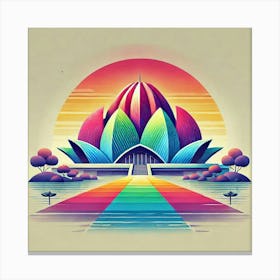 Lotus Temple 3 Canvas Print