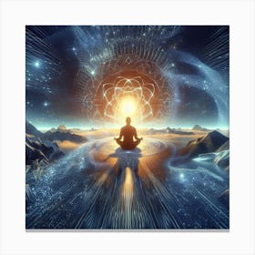 Meditation In Space 4 Canvas Print