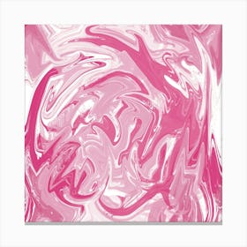 Marble Painting Texture Pattern Pink 1 Canvas Print
