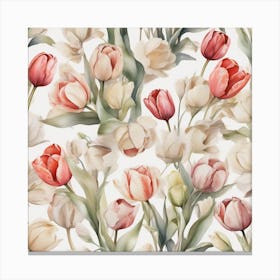 Beautiful tulips Canvas Print