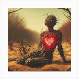 Heart Of Thorns Canvas Print