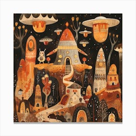 Alien City 6 Canvas Print