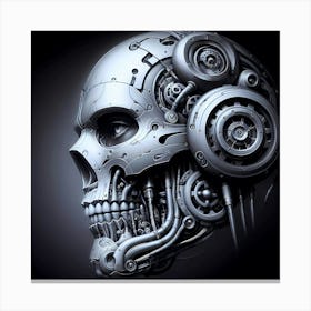 Robot Skull 3 Canvas Print