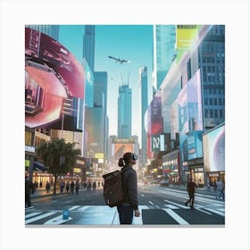 Futuristic Cityscape 5 Canvas Print