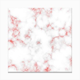 Red Marble Canvas Print