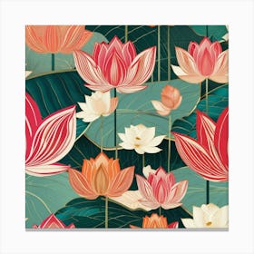 Lotus Flower 99 Canvas Print