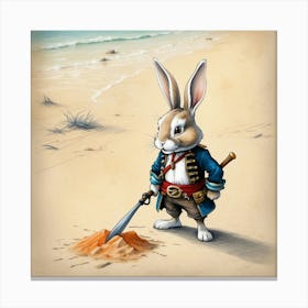 Pirate Bunny 5 Canvas Print