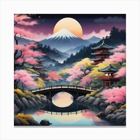 Japanese Landscape 3 Canvas Print