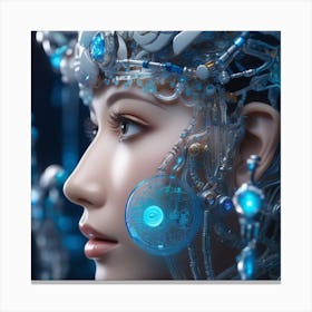 Futuristic Woman 9 Canvas Print