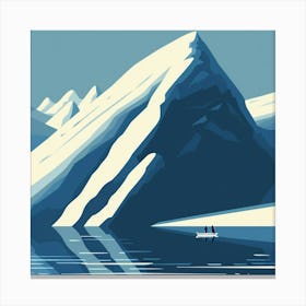 A Antarctica Vector Design Illustration Canvas Print