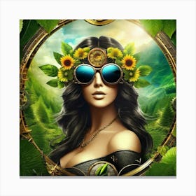 Steampunk Girl 5 Canvas Print