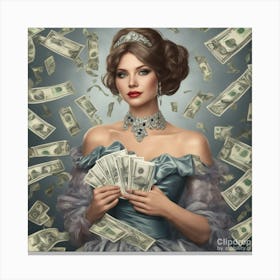 Queen Of Money Canvas Print