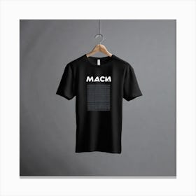 Black T - Shirt 14 Canvas Print