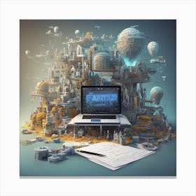 Futuristica visione Canvas Print