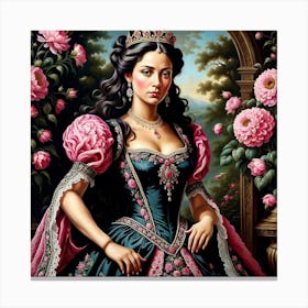 Queen Of Roses 2 Canvas Print