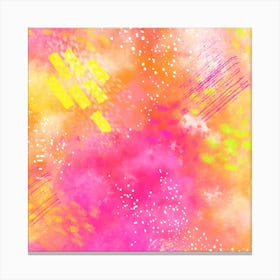 Abstract Explosion 1 Square Canvas Print