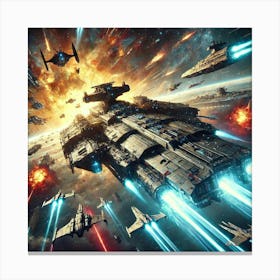 Helios Battlecruiser Role Converted Canvas Print