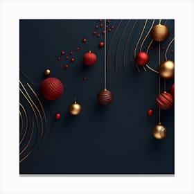 Christmass Abstract 007 1 Canvas Print