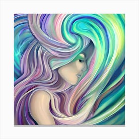 Woman'S Head Canvas Print