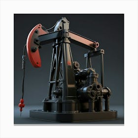 Default Create Unique Design Of Crude Oil Pump 1 Canvas Print