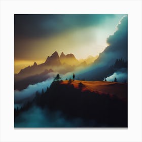 Landscape Painting 2 Canvas Print