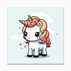 Cute Unicorn 316 Canvas Print