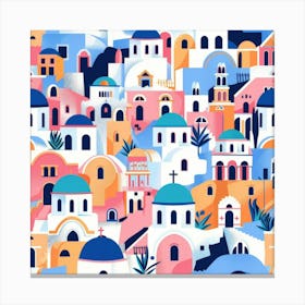 Greece Pattern Canvas Print