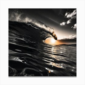 Sunset In The Ocean 25 Canvas Print