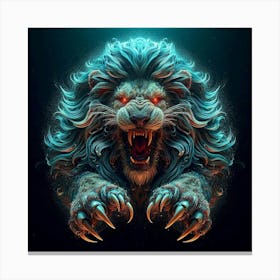Brave Lion Canvas Print