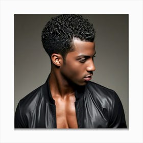 Black Hair Male Ebony Dark Color Style Hairstyle Texture Tresses Locks Mane Strand Curl (1) Canvas Print