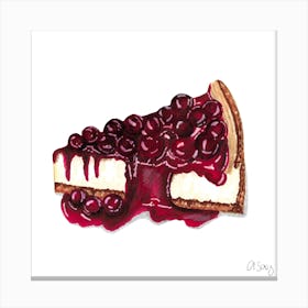 Cherries Pie Canvas Print