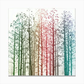 Colorful Trees 8 Canvas Print