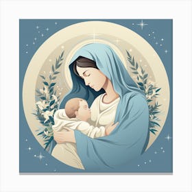 Jesus And Mary 4 Canvas Print