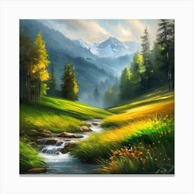 Landscape Painting 217 Canvas Print