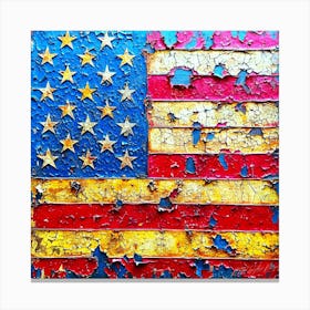 Americana - USA Flag Inspired Canvas Print