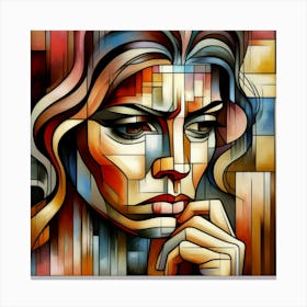 Abstract Of A Woman Canvas Print