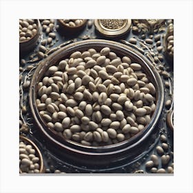 Legumes As A Logo Haze Ultra Detailed Film Photography Light Leaks Larry Bud Melman Trending O (3) Canvas Print