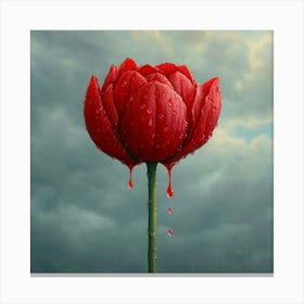 Red Tulip Canvas Print